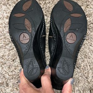 Clark’s Artisan Wedge Mule!  Gently loved mules.  Super comfortable.l